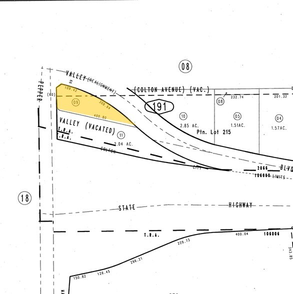 1590 W Valley Blvd, Colton, CA à vendre - Plan cadastral - Image 1 de 3