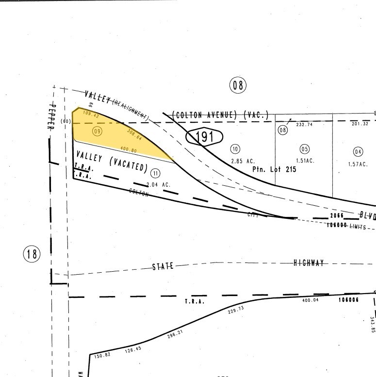 1590 W Valley Blvd, Colton, CA à vendre Plan cadastral- Image 1 de 4