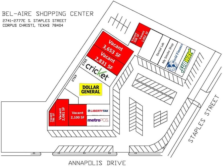 2700-2777 S Staples St, Corpus Christi, TX for lease - Building Photo - Image 2 of 8