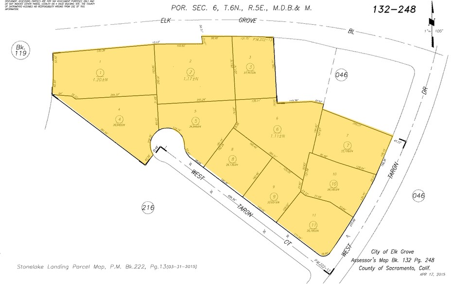 2509 W Taron Ct, Elk Grove, CA à vendre - Plan cadastral - Image 2 de 2