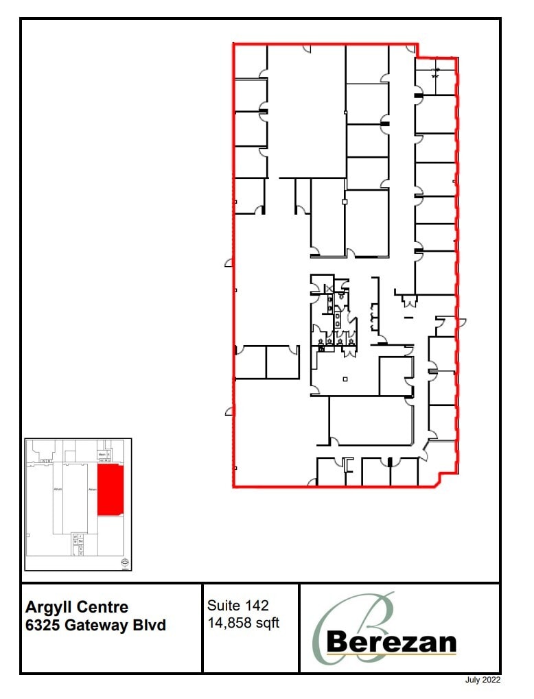 6325 Gateway Blvd NW, Edmonton, AB à louer Plan d’étage- Image 1 de 1