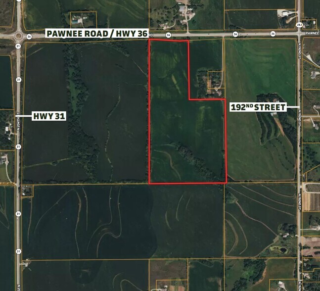 196th & Hwy 36, Bennington, NE à vendre - Aérien - Image 2 de 2