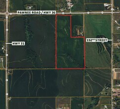 196th & Hwy 36, Bennington, NE - AÉRIEN Vue de la carte