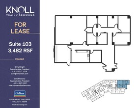 15400 Knoll Trail Dr, Dallas, TX for lease Floor Plan- Image 1 of 2