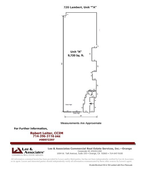 720 E Lambert Rd, La Habra, CA à louer - Plan d’étage - Image 2 de 4
