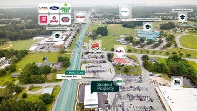 1411 W Corbett Ave, Swansboro, NC - AERIAL map view - Image1