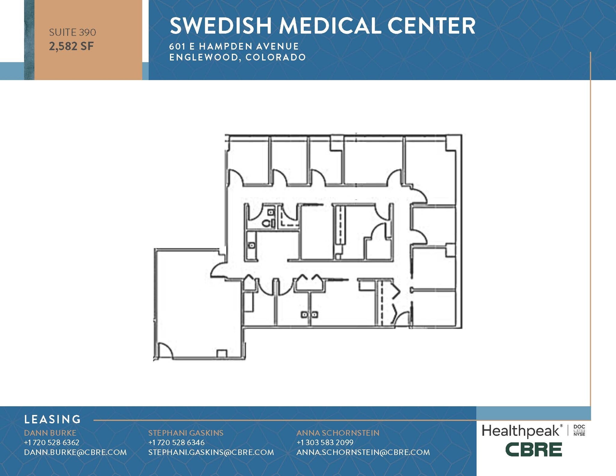 701 E Hampden Ave, Englewood, CO for lease Floor Plan- Image 1 of 1