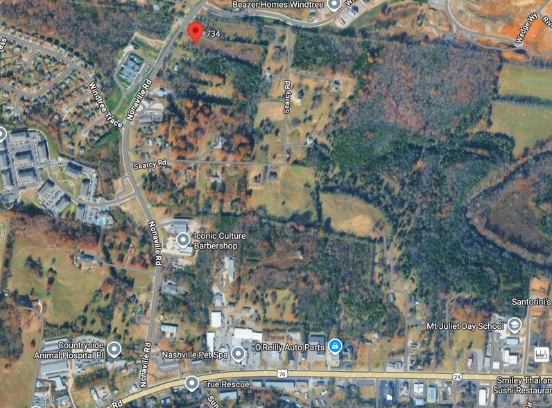 734 Nonaville Rd, Mount Juliet, TN for sale - Aerial - Image 2 of 3