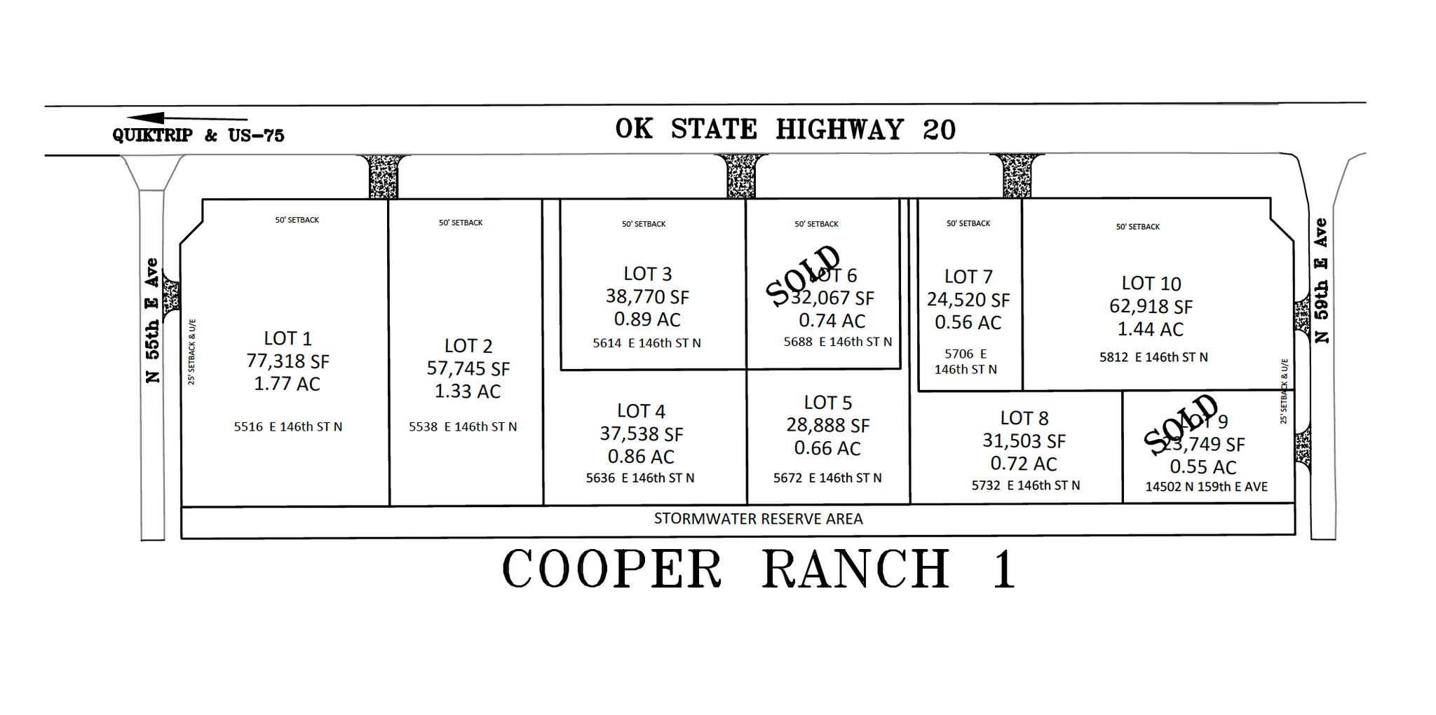 5516 E 146th St N, Collinsville, OK à vendre Plan cadastral- Image 1 de 6