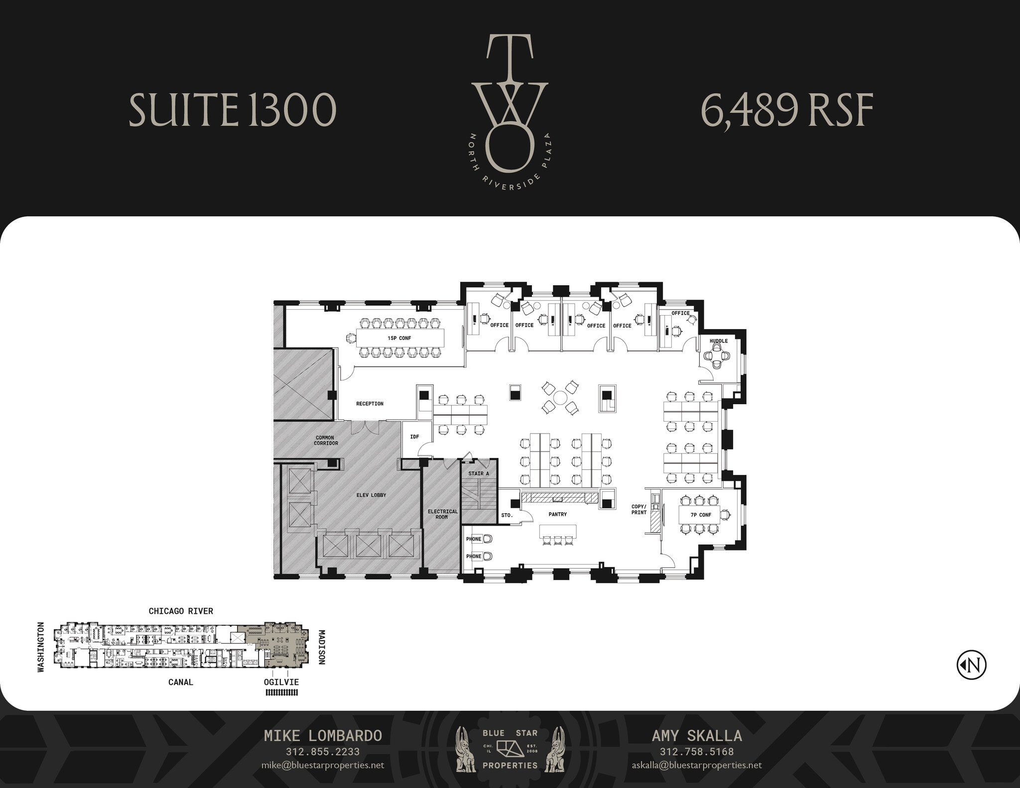 2 N Riverside Plz, Chicago, IL for lease Floor Plan- Image 1 of 5