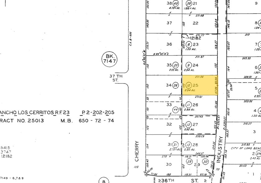 3673 N Industry Ave, Lakewood, CA for lease - Plat Map - Image 3 of 7