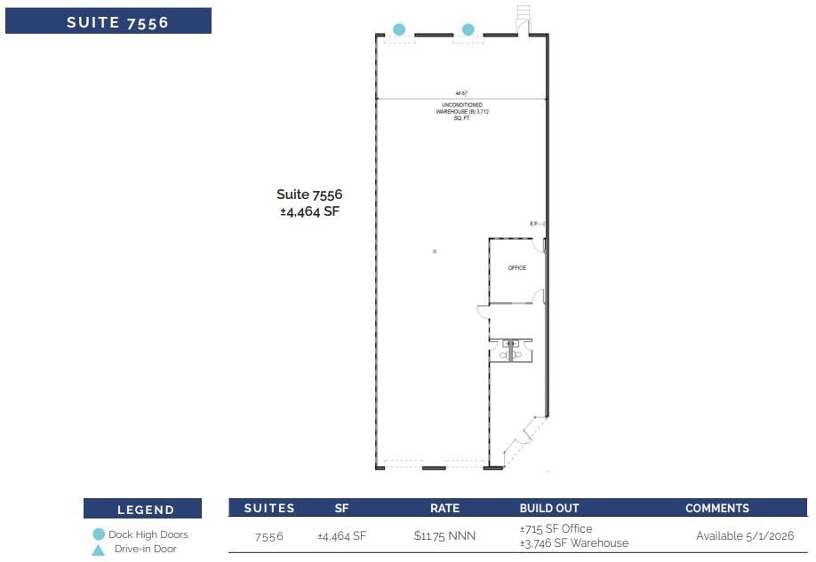 7492-7522 Reindeer Trl, San Antonio, TX à louer Plan d’étage- Image 1 de 1