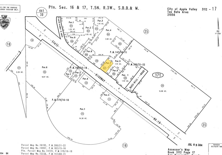 20236 US Hwy 18, Apple Valley, CA à vendre - Plan cadastral - Image 2 de 25