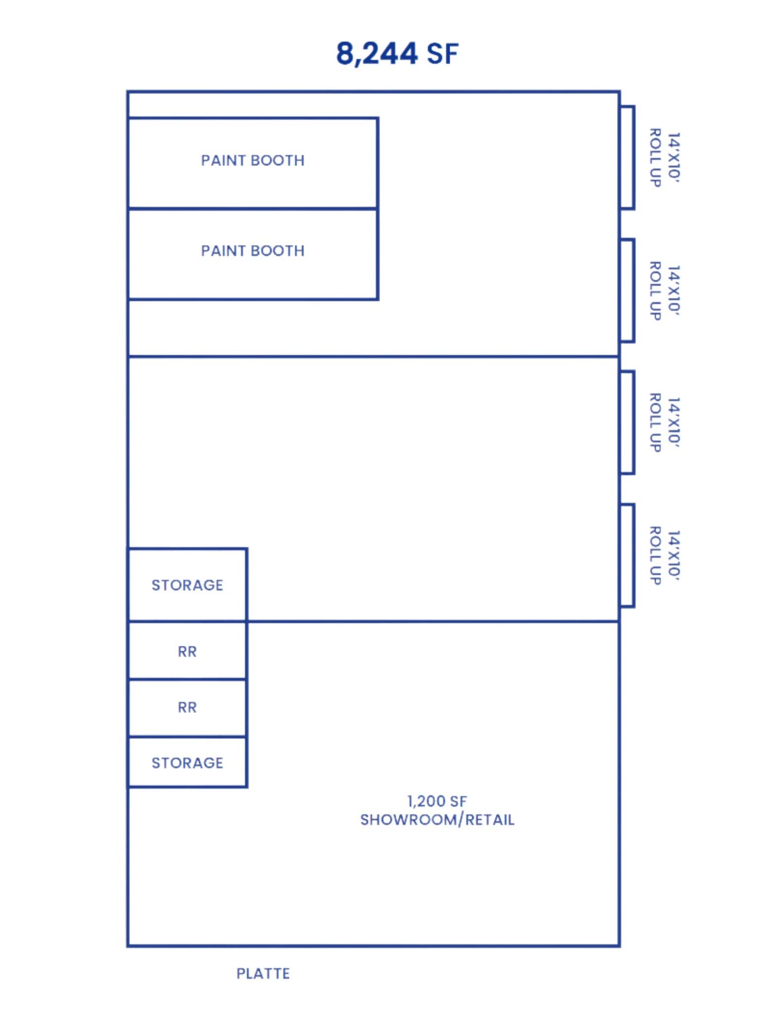 4385 E Platte Ave, Colorado Springs, CO for lease Floor Plan- Image 1 of 1