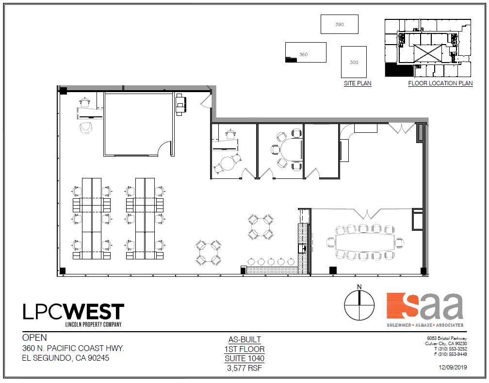 300 N Pacific Coast Hwy, El Segundo, CA à louer Plan d’étage- Image 1 de 1