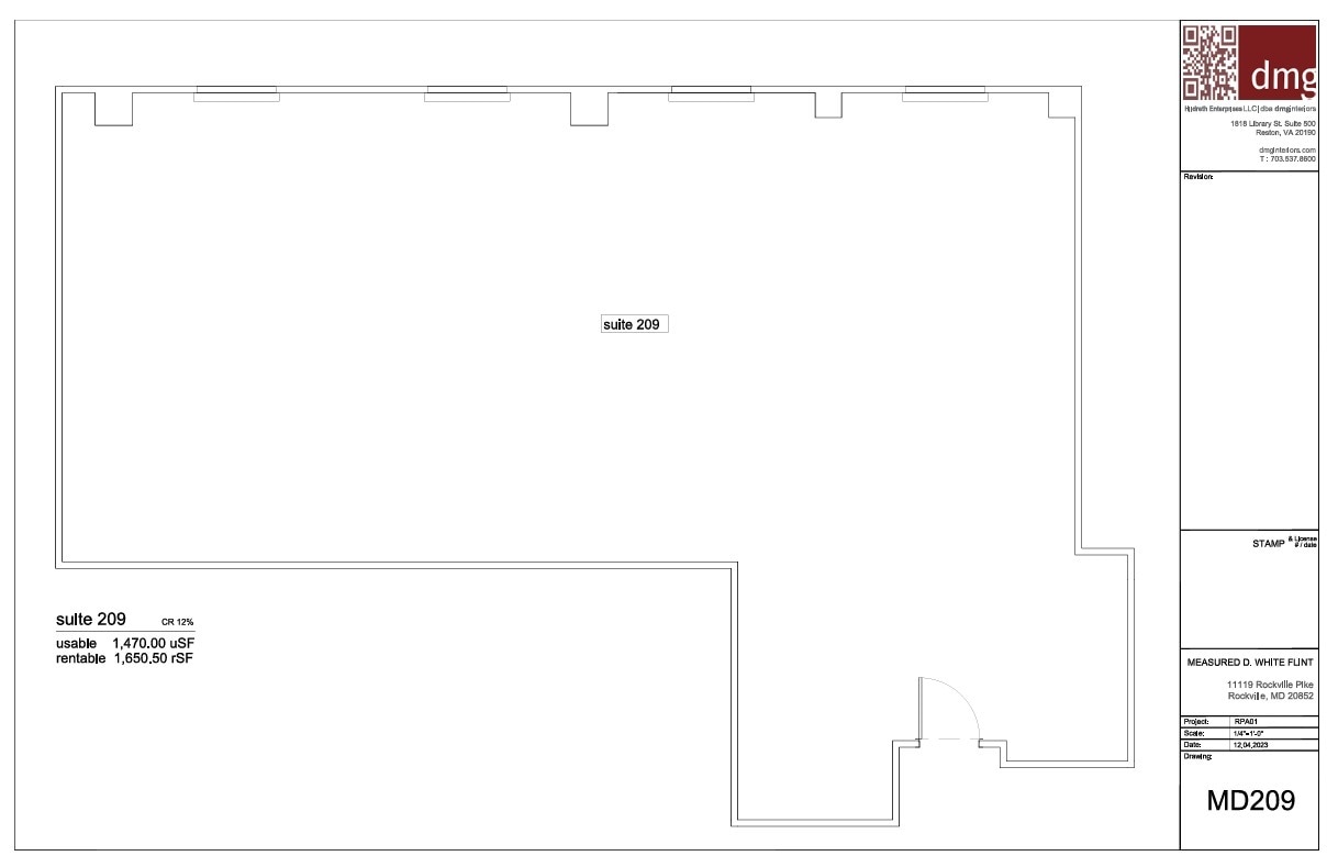 11119 Rockville Pike, Rockville, MD for lease Floor Plan- Image 1 of 1