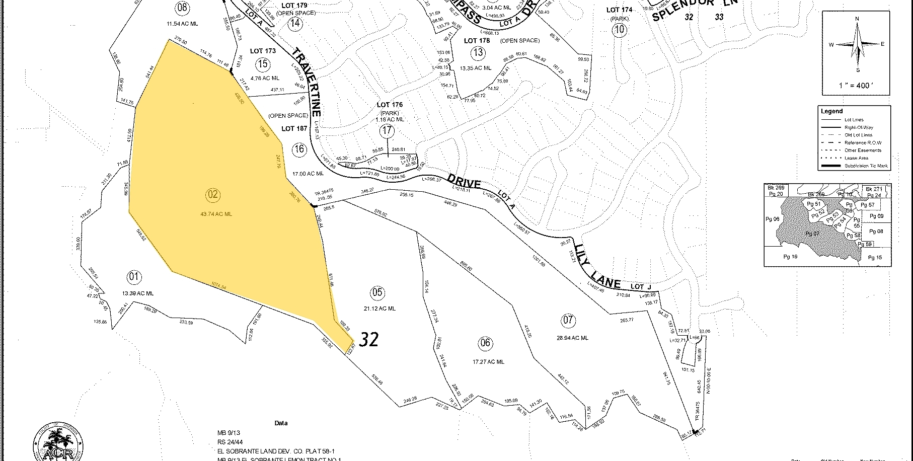 Blackburn Rd, Riverside, CA à vendre Plan cadastral- Image 1 de 2