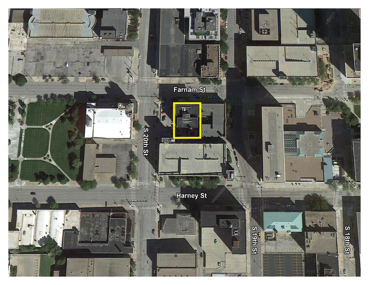 1913 Farnam St, Omaha, NE for lease - Aerial - Image 2 of 2