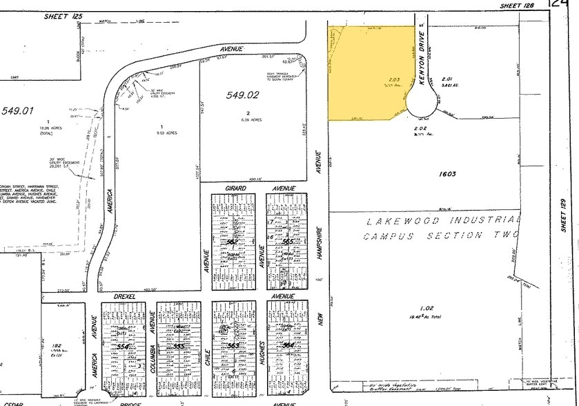 120 Kenyon Dr, Lakewood, NJ for lease - Plat Map - Image 3 of 23