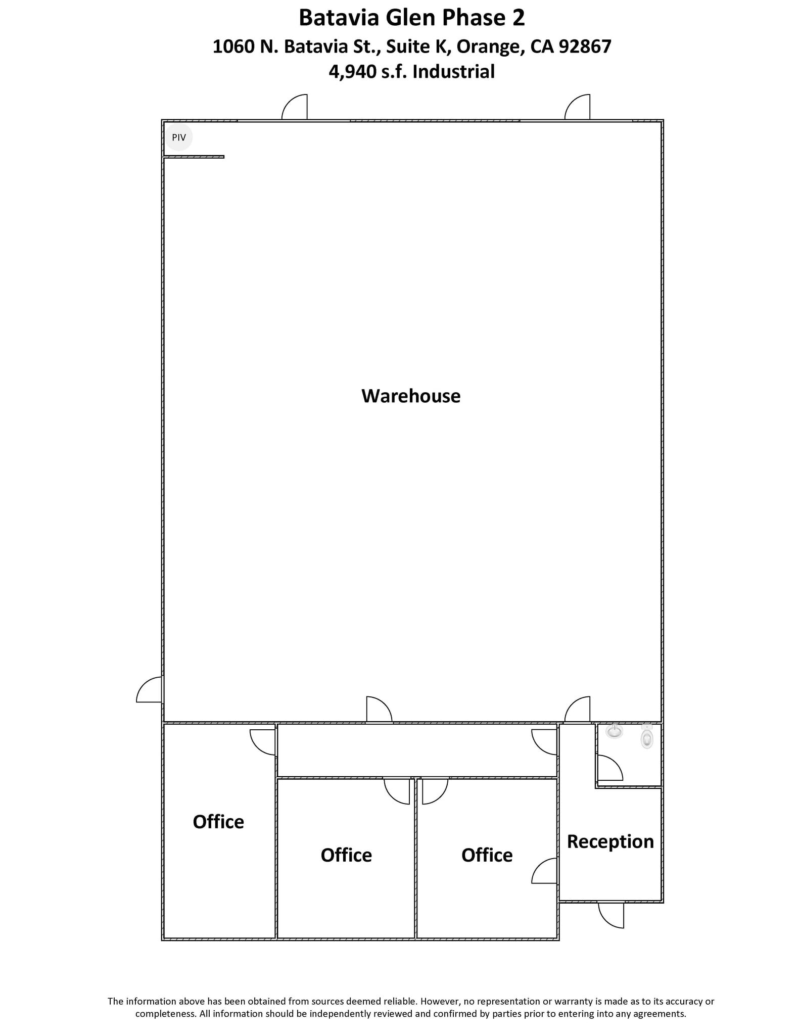 1060 N Batavia St, Orange, CA for lease Floor Plan- Image 1 of 7