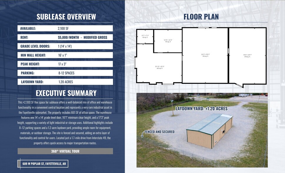 609 W Poplar St, Fayetteville, AR à louer - Autre - Image 3 de 9