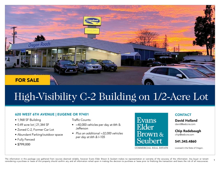 620 W 6th Ave, Eugene, OR à vendre - Photo du bâtiment - Image 2 de 7
