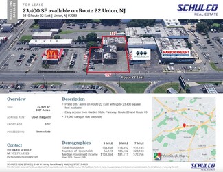 Plus de détails pour 22 Route 22, Union, NJ - Vente au détail à louer