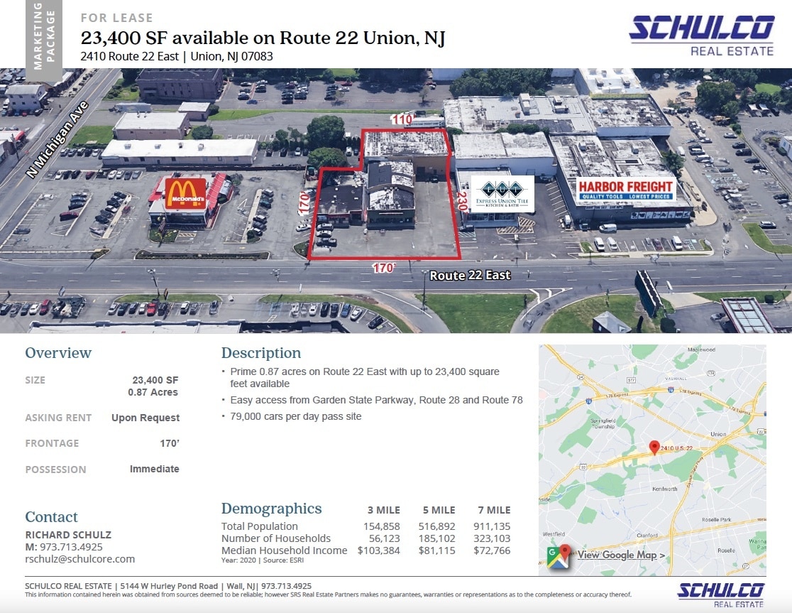 22 Route 22, Union Township, NJ for lease Primary Photo- Image 1 of 2