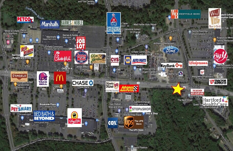 76 Hazard Ave, Enfield, CT à vendre - Aérien - Image 2 de 6