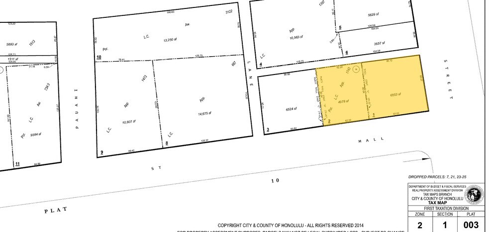 1188 Fort Street Mall, Honolulu, HI à vendre - Plan cadastral - Image 2 de 4