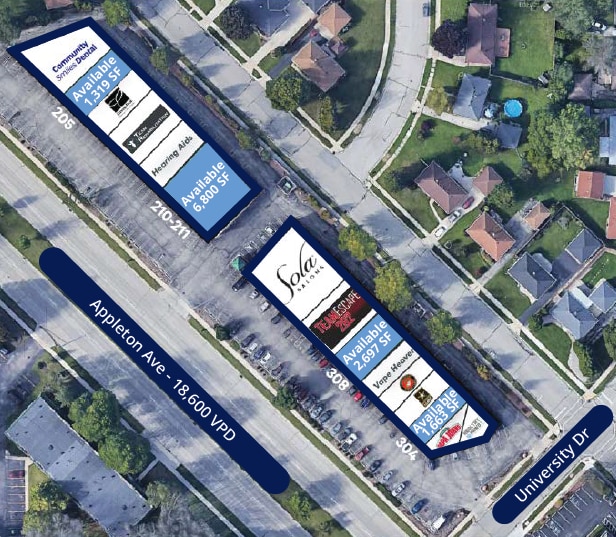 N81W15062-N81W14978 Appleton Ave, Menomonee Falls, WI à louer - Photo du bâtiment - Image 2 de 2