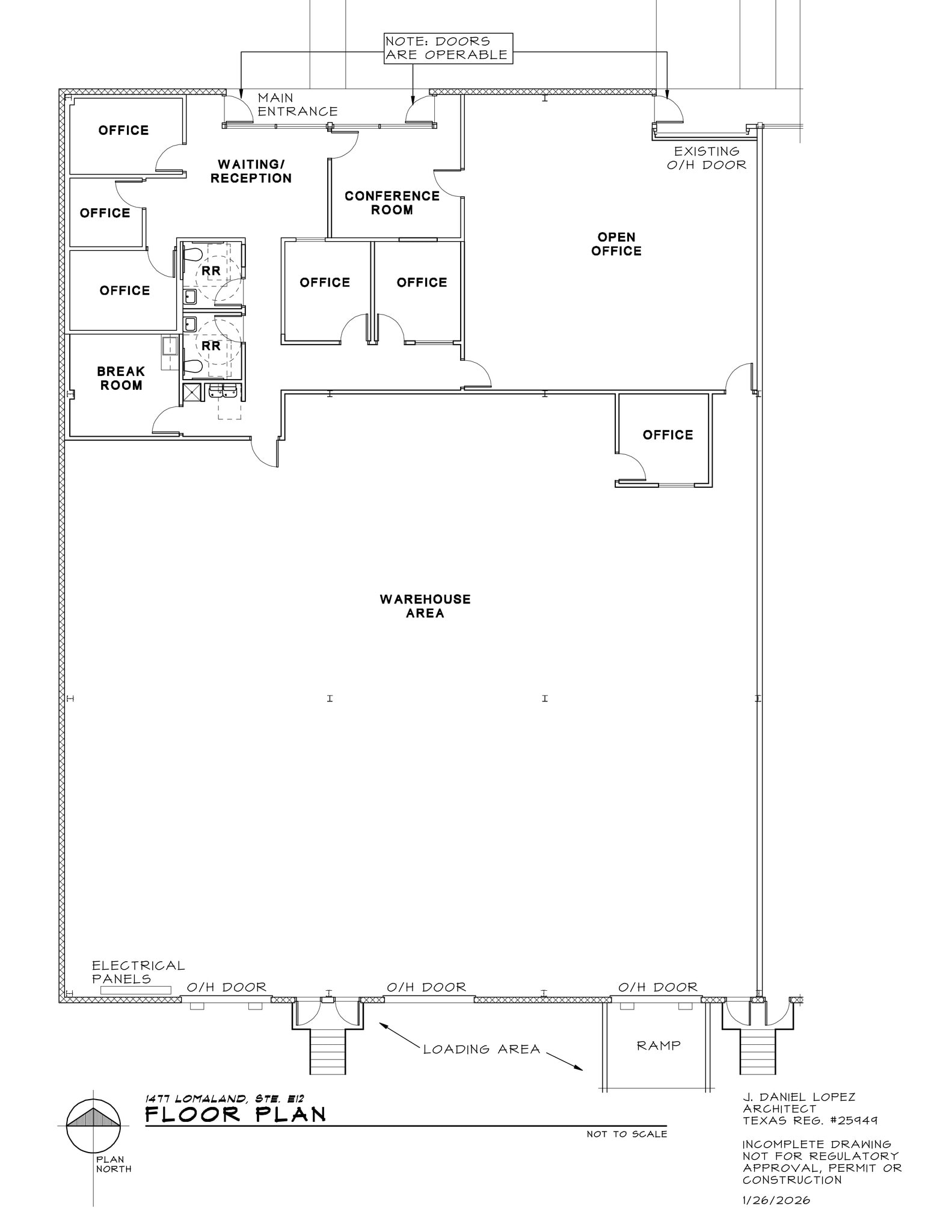 1477 Lomaland Dr, El Paso, TX à louer Plan de site- Image 1 de 1