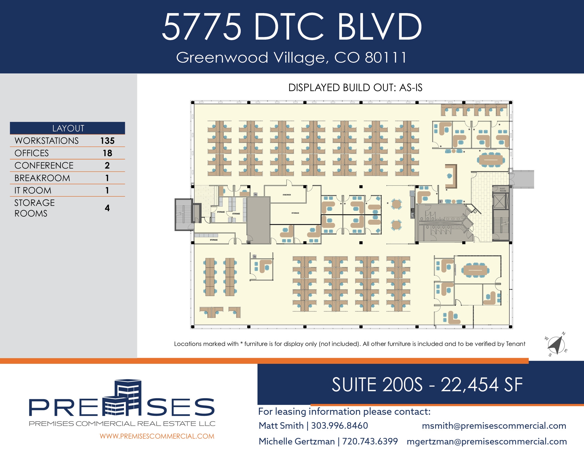 5775 Dtc Blvd, Greenwood Village, CO à louer Plan d’étage- Image 1 de 1