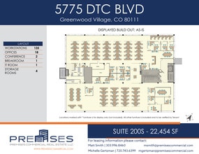 5775 Dtc Blvd, Greenwood Village, CO à louer Plan d’étage- Image 1 de 1