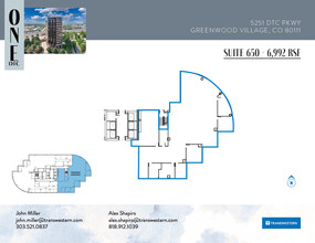 5251 Dtc Pky, Greenwood Village, CO à louer Plan d’étage- Image 1 de 2