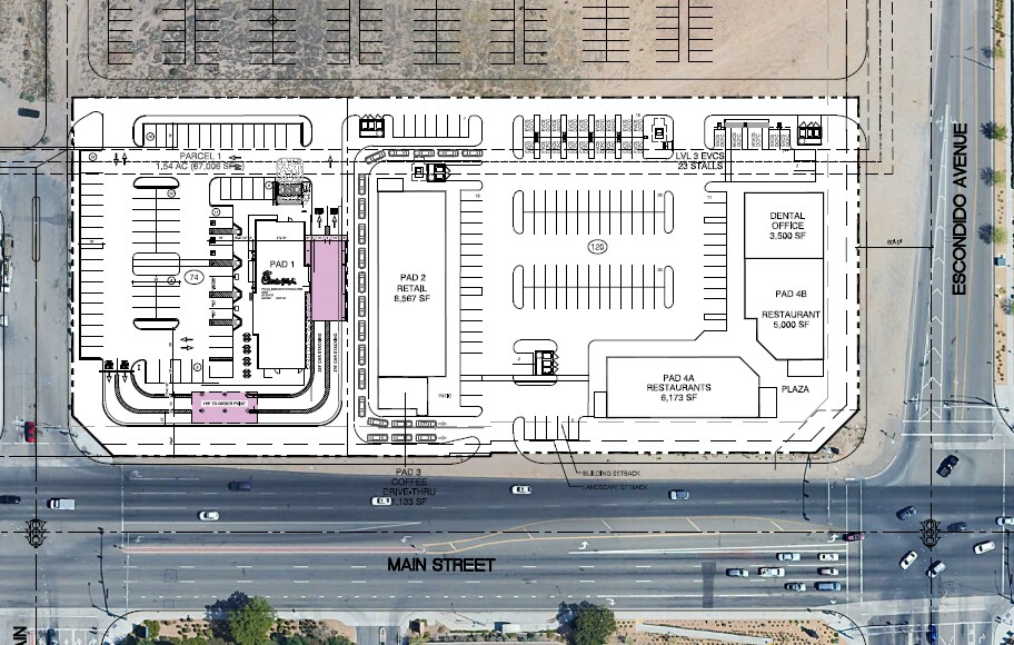 NEC I-15 & Main St, Hesperia, CA à louer - Plan de site - Image 3 de 3