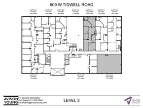 509 W Tidwell Rd, Houston, TX for lease Floor Plan- Image 2 of 2