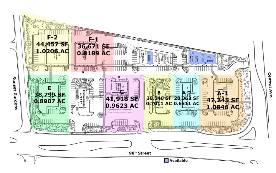 Southwest Corner of Central Avenue & 98th Street, Albuquerque, NM for lease - Site Plan - Image 2 of 6