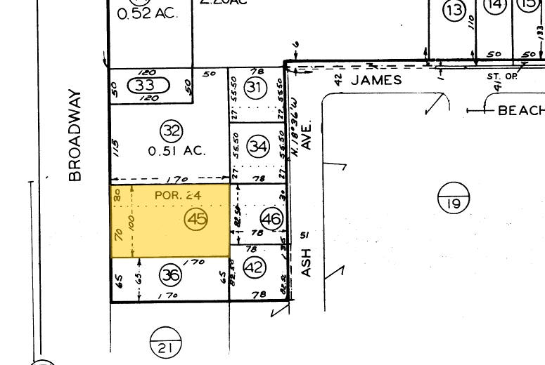 741 Broadway, Chula Vista, CA à vendre Plan cadastral- Image 1 de 1