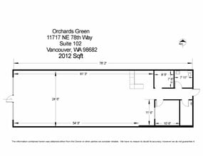 11717 NE 78th Way, Vancouver, WA à louer Plan d’étage- Image 1 de 1