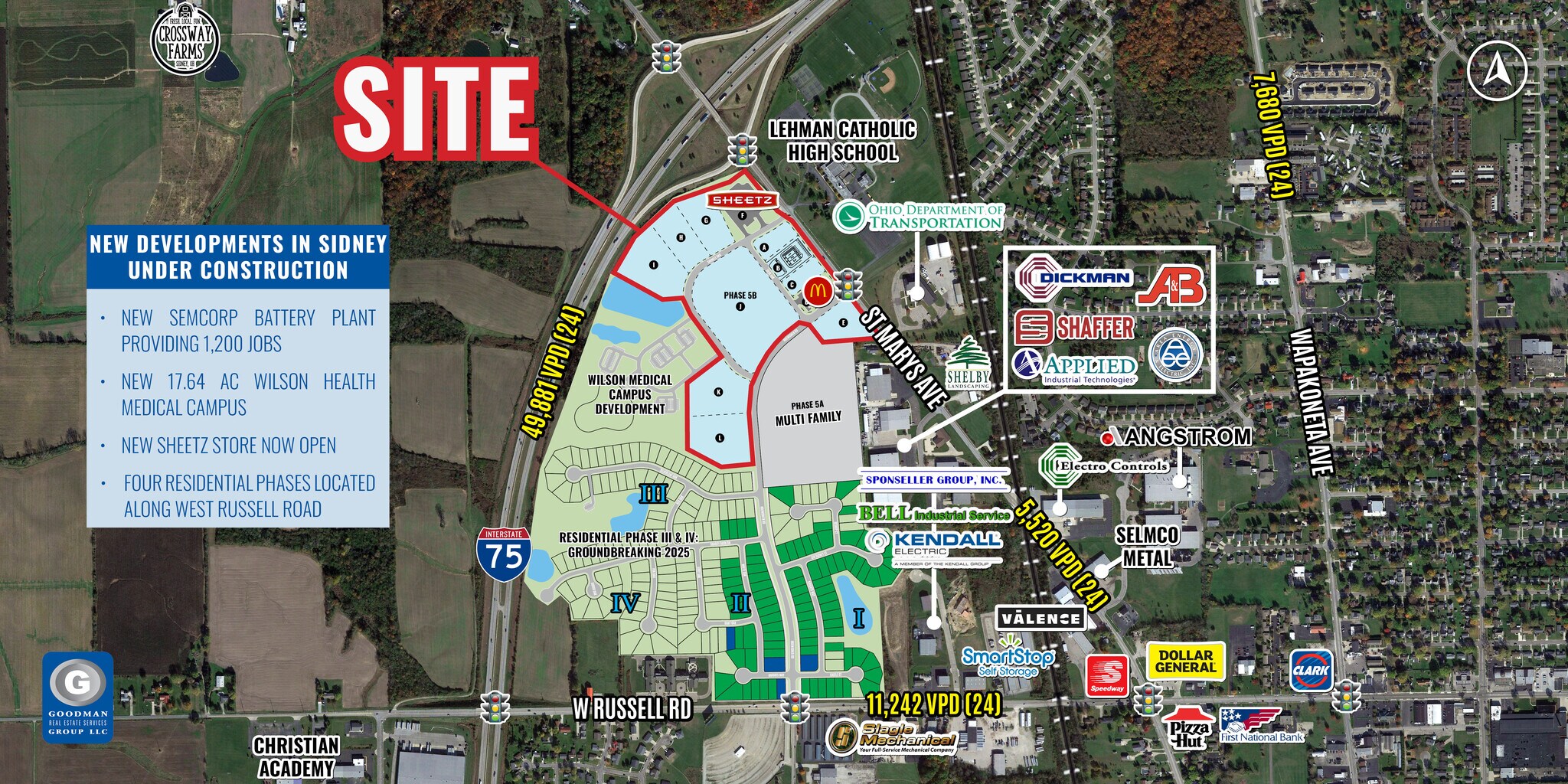 2400 Saint Marys Rd, Sidney, OH à vendre Aérien- Image 1 de 5