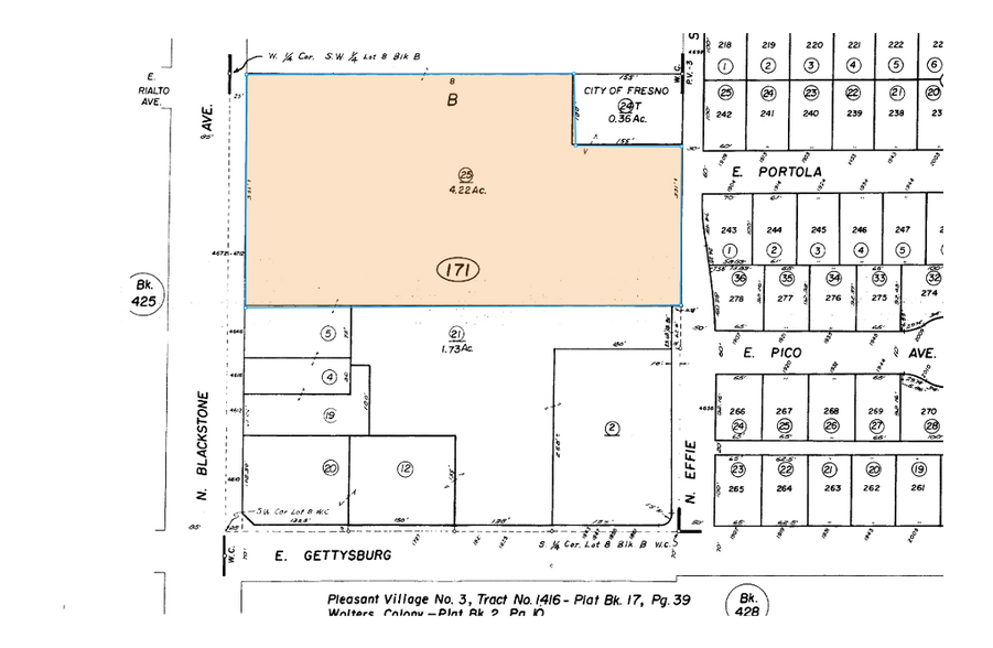 4672 N Blackstone Ave, Fresno, CA à vendre - Plan cadastral - Image 2 de 2