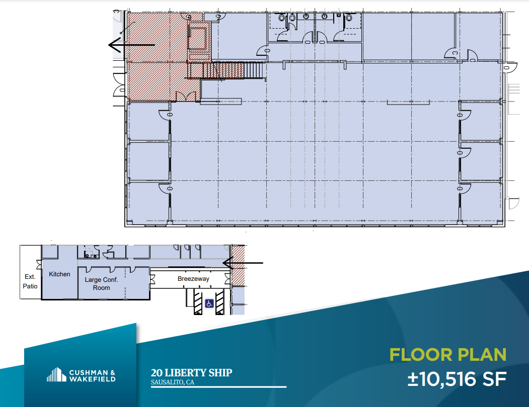 10-20 Liberty Ship Way, Sausalito, CA for lease Floor Plan- Image 1 of 1