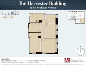 180 N Michigan Ave, Chicago, IL for lease Floor Plan- Image 1 of 7