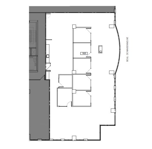 1800 Av McGill College, Montréal, QC for lease Floor Plan- Image 1 of 1
