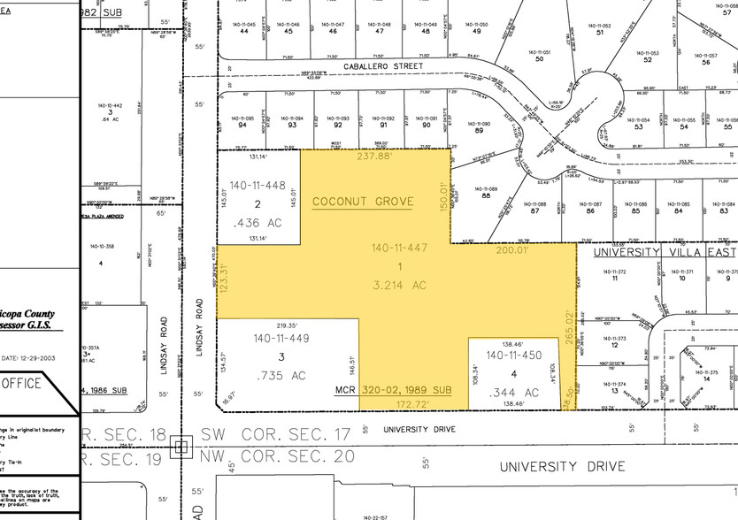 2820 E University Dr, Mesa, AZ à vendre - Plan cadastral - Image 1 de 1