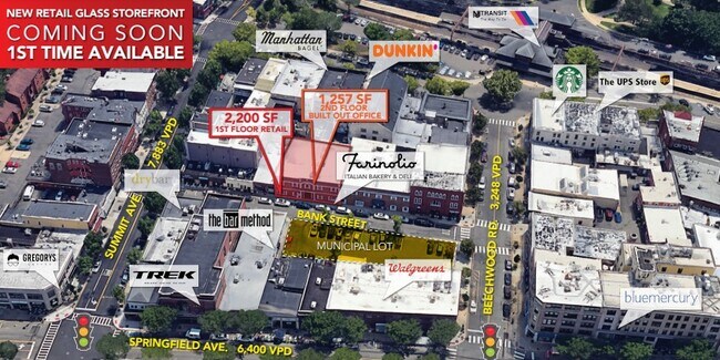 Plus de détails pour 12 Bank St, Summit, NJ - Bureau/Médical, Commerce de détail à louer