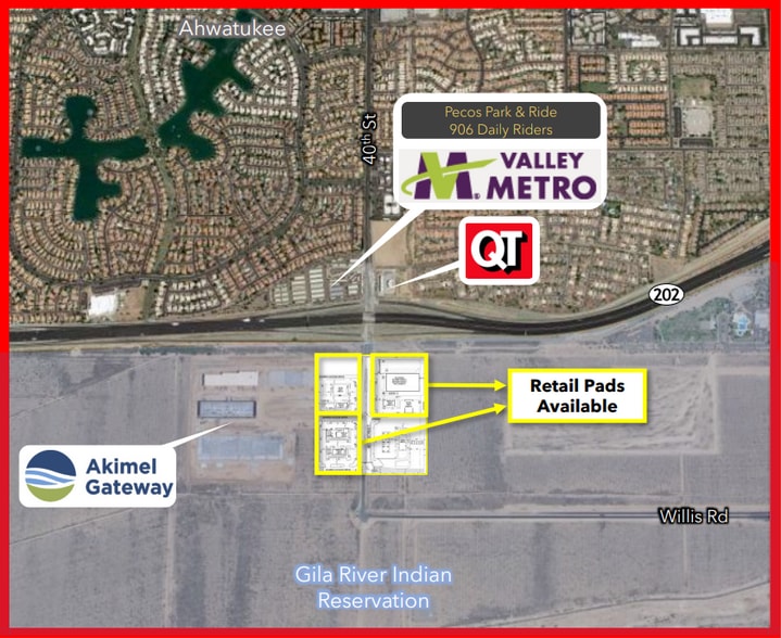 SWC 40th St, Phoenix, AZ for lease - Aerial - Image 2 of 2