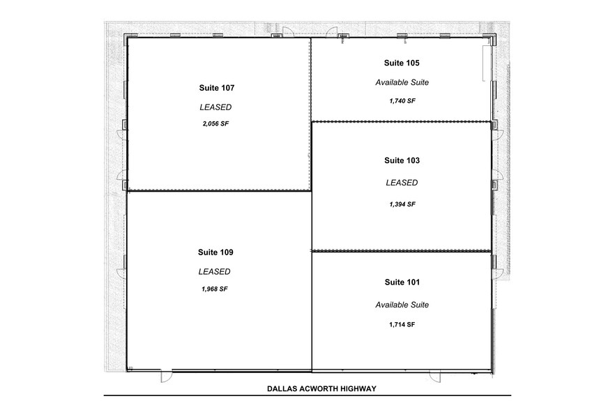 10172 Dallas Acworth Hwy, Dallas, GA à louer - Photo du bâtiment - Image 3 de 8