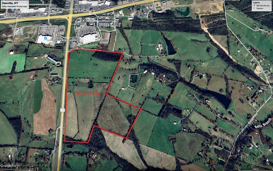 Hwy 127 & 150 Bypass, Danville, KY à vendre - Aérien - Image 2 de 3